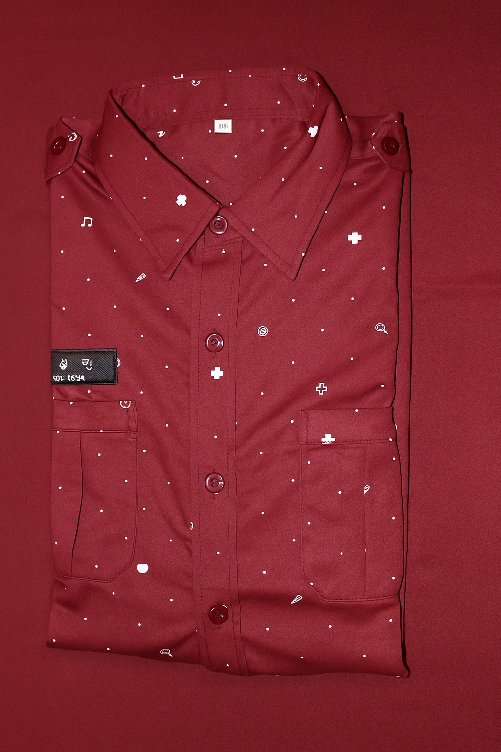 Men's Cotton Full Sleeve Regular Fit Casual Solid Shirt/Maroon Colour